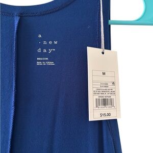 A new day Medium sleeveless dress. Brand New. Navy Blue.